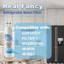 EDR1RXD1 Refrigerator Water Filter Replacement Compatible with W10295370A, WHR1RXD1, KAD1RXD1, EDR1RXD1B, Filter 1, P8RFWB2L, P4RFWB, 46-9930, 46-9081 Refrigerator Water Filter, 3 Pack