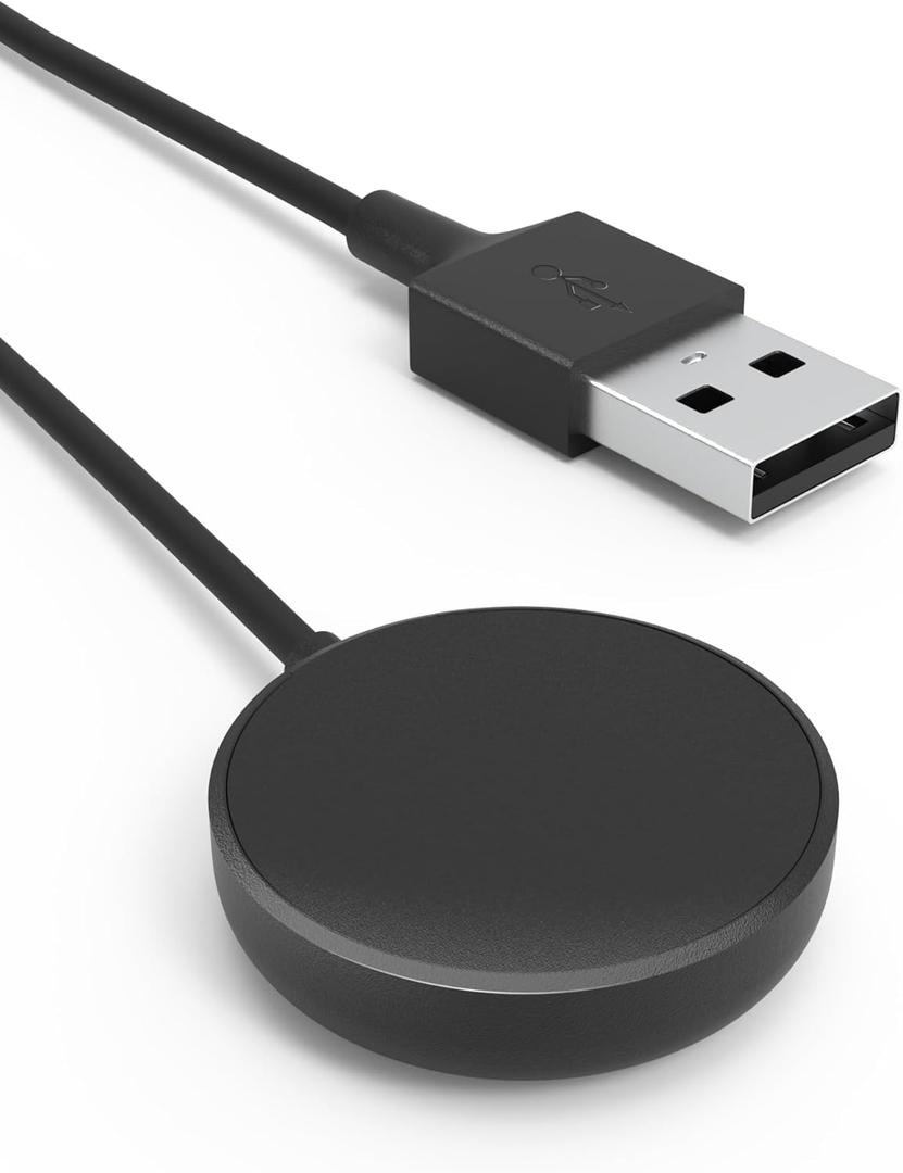 Sinoacc Charger for Samsung Galaxy Watch 7/6/6 Classic/5/5 Pro/4/4 Classic/3/Active 2/Active 1/Ultra/Fe Galaxy Watch Charger 3.3Ft USB Magnetic Wireless Charging Cable Cord