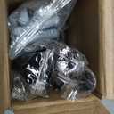 ENJOYBASICS No Drill Curtain Rods for Window 28 to 47 Inches, 5/8 Inch Diameter Renter Friendly Drapery Rod with Adhesive Brackets without Drilling, Adjustable from 27 to 52 Inches, Black