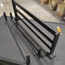 Towel Rack Towel Rail Towel Rack with Bar Hotel Rail Shelf Wall-Mounted Double-Layer Towel Holder for Bathroom Kitchen Towel Bar Towel Holder/Schwarz/60 * 22 * 13Cm