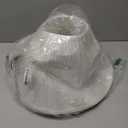 Aspen Creative 33191, Transitional Hardback Empire Shaped Mushroom Pleated Pleated White Spider Shade, 6" Top x 16" Bottom x 12" Slant