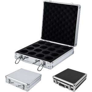 Pool Ball Case, Billiard Balls Storage Box, can Holds 16 Billiard Balls with A Diameter of 2.25 inches, Portable Billiard Box with Hand Grip
