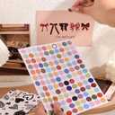 2 x 60 Pcs 4x6 Inch Thick Cardstock Wall Stickers for Room Decor , Vintage Music Heart Pattern Decorative Stickers with Adhesive Dots, Removable Aesthetic Wall Decor for Bedroom, Dorm, Laptop, Scrapbook