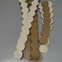 Novabright Unfinished Beaded Decorative Wood Trim Pre-Cut Wood Molding 60 x 36 Inch Cute DIY Moulding Trim Decorative Wainscoting Panel for Home Wall Cabinet Shelf Window Door