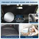 Windshield Sun Shade Custom Fit Hyundai Elantra 2017-2020 Foldable Sunshade Double Layer Windshield Cover Window Shade Sun Protector Sun Visor Accessories