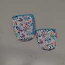 3 Pack Reusable Iced Coffee Sleeves for Iced Coffee Cups or Drinks Reusable Neoprene Insulated Sleeves for Hot and Cold Drinks from Starbucks, Dunkin, And More (White Flower Bush)