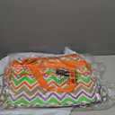 World Traveler Chevron 22-inch Carry-on Duffle Bag with Adjustable Shoulder Strap (Orange Trim Chevron Multi)