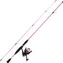 Wakeman Strike Series Fishing Rod and Reel Combo, Hot Pink, 78"