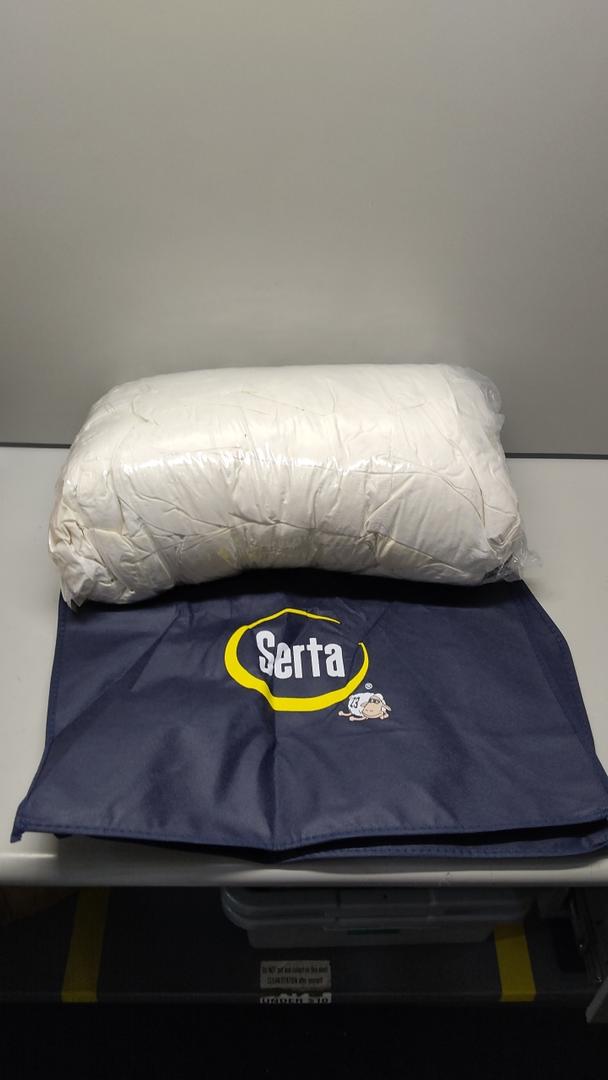Serta All Season 90/10 White Goose Feather And Down Fiber Comforter Size: 90"x90"