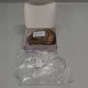 RUWISS Small Messy Bun Hair Piece Human Hair, One Hairpiece Two Styles Mini Natural Looking Scrunchies Updo for Daily, Hair Buns for Women Ponytail Extension (Brown with Warm Blonde Highlights)