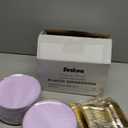 Festiva 200Pcs Purple Gold Dessert Plates 6.3" with Plastic Forks 5"- Disposable Lavender Purple Cake/Appetizer/Salad Plates - serve 100 guests for Party&Wedding&Easter