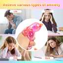 Cute Duck Squishy Sugar Stress Ball, Soft Duck Stress Relief Sugar Ball Squishy Ultra Squishy and Moldable Slow Rise Relaxing Sensory Stress for Anxiety (Pink)