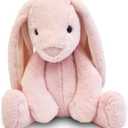 World's Softest Plush Stuffed Animal for Baby, Toddler, Kids, Adults - Adorable Toy Made from Kid-Friendly, Quality Materials - Lushee Rose BriBri Bunny 20"