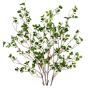 Sggvecsy 43’’ 5Pcs Artificial Ficus Branches Faux Leaf Spray Green Eucalyptus Branches Artificial Greenery Stems Fake Ficus Twig Plants for Home Office Wedding Vase Filler Shop Decoration