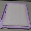 INFILAND Kids Case for iPad A16 11 inch 11th Generation,iPad 10th Generation Case 10.9 Inch, Heavy Duty Shockproof Protective Cover with Stand, Glitter Clear Cute Shell for Girls, Women (Solid Purple)