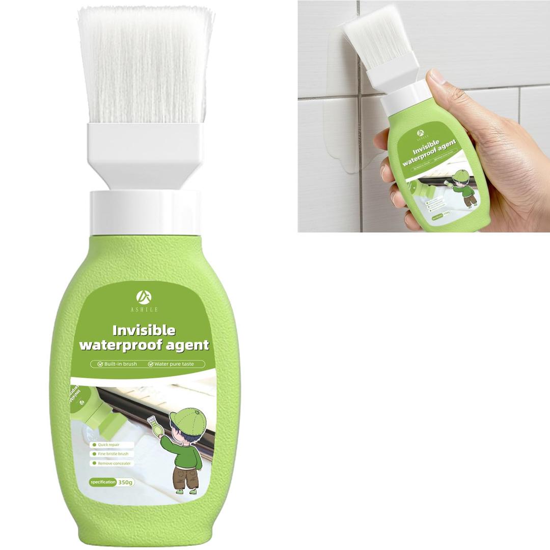 Waterproof Sealant, 12.3 oz Invisible Waterproof Agent for Roof, Walls, Terrace, Driveway, Clear Indoor/Outdoor Protective Sealant