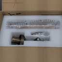 Gold Bathroom Light Fixtures 2 Pack, Vanity Lights for Mirror with Threaded Glass Shade, 20 Inch Up and Down Wall Sconces for Bathroom Bedroom Living Room Hallway - Bulb Not Included