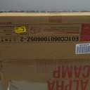 GREEN PARTY Stadium Seat for Bleachers Portable Outdoor Floor Folding Stadium Chair with Armrest, Back Support, Cup Holder, Mesh Bag and Hide Hooks (Black Red 2)