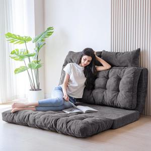 MAXYOYO Folding Sofa Bed, Convertible Chair Couch, Tufted Bean Bag Sofa, Tufted Twin
