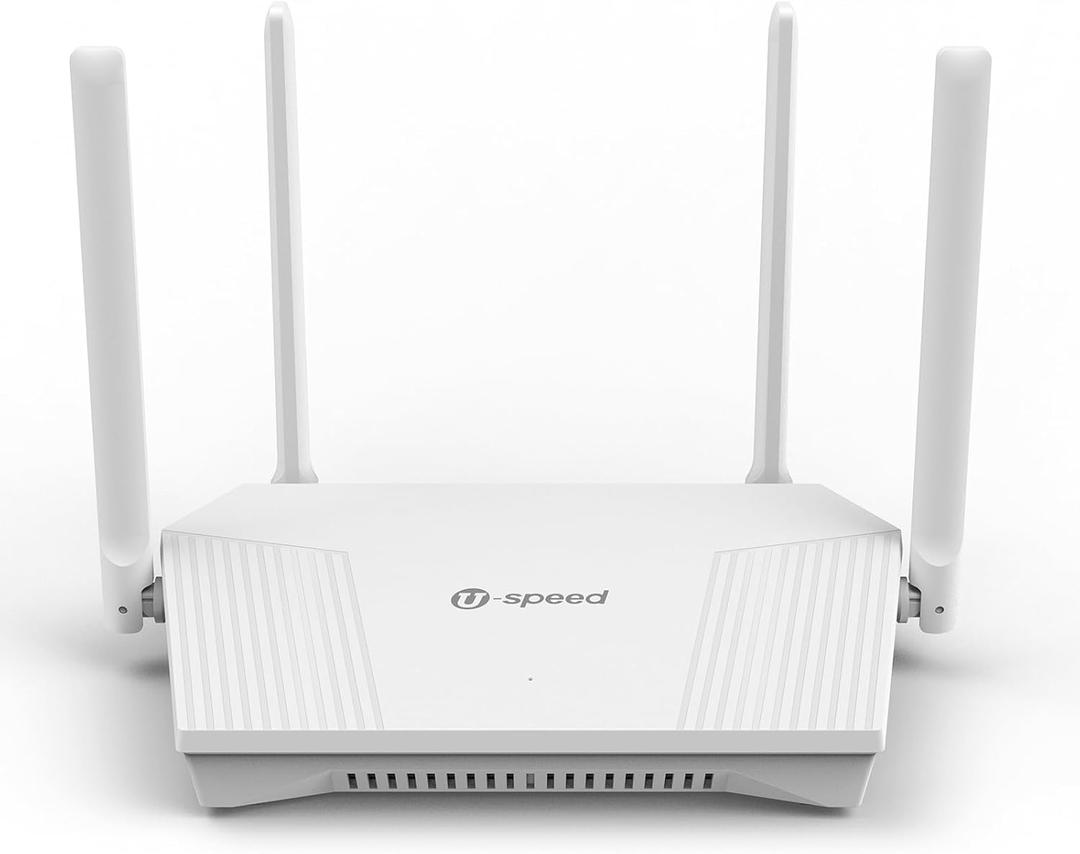 U-SPEED AX1500 WiFi 6 Router Dual Band Wireless Internet Router, Wireless Speed Up to 1.5 Gbps, Full Gigabit Ports, Beamforming, OFDMA, MU-MIMO, Parental Controls, WPA3, EasyMesh
