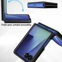 Foluu Slim Fit Case for Samsung Galaxy Z Flip 7, Ultra Thin Matte PC with Non-Slip Grip Full Protection Protective Cover for Samsung Galaxy Z Flip7 5G 2025 (Black)