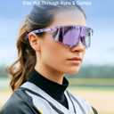 Meeloog 26g Polarized Sports Sunglasses for Men Women with 3 Lens - UV400 Sun Glasses for Running Cycling Baseball Fishing