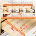 MUDEELA Clear Spice Drawer Organizer, 4 Tier- 2 Set (8 Packs) Spice Rack for Drawer, Expandable From 11" to 22" Kitchen Seasoning Organizers and Storage for Drawer (Jars not included)