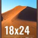 LaVie Home 18x24 Picture Frame for Wall Display, 18x24 Brown Picture Frame with HD Plexiglas, 18 x 24 Poster Frame 1 Pack, Display Frame for Vertical or Horizontal, Classic Collection