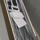 Metal Platform Bed Frame with Headboard, TwinSize 39.0W x 77.7L x 36.2H inches, Wood and Faux Leather, Walnut (Walnut Colour, Twin)