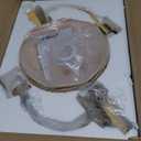 Boho Wall Sconces Set of Two Rattan Wall Lamp Rustic Brass Wall Mount Light Hardwire Wall Sconces Lighting for Bedroom Living Room Hallway Vanity Stairway, E26 Base, 2 Pack