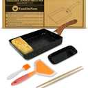 Tamagoyaki Pan  Japanese Nonstick Egg Cookware, Rectangle Frying Pan for Omelettes & Rolls  Kitchen Accessories (Without Lid)