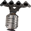 PHILTOP Straight Outlet Catalytic Converter High Flow Performance Compatible With 2004-2012 Elantra 2L, 2007 2008 Tiburon 2L, 2005-2009 Spectra5/Spectra 2L, 2010 2011 Soul 2L, 16472(EPA Compliant)