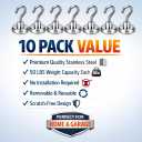 Magnetic Hooks 10 Packs, 50Lbs Strong Magnetic Hooks, 10 Pcs Strong Locker Magnetic Hooks for Hanging