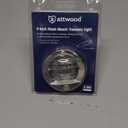 attwood 6356D7 Round Incandescent Marine Boat 3-Inch Flush Transom Light with 7.5-Watt Lamp