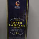 Ivory Cream 12 Inch Taper Candles - Pack of 12 Premium Unscented, Dripless & Smokeless Hand-Dipped Candles for Birthday, Wedding or Dinner Decorations and Formal Candlelighting