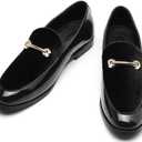 Men's Velvet Patent Leather Slip-on Dress Shoes Business and Parties Formal Events Smoking Slippers Loafers (11)