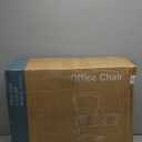 Sweetcrispy Home Office Managerial Executive Chair with Ergonomic Design, Mid-Back Mesh Swivel, Comfortable Lumbar Support, Comfy Arms for Bedroom,Study,Student, Black (18.5 Inch)