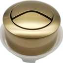 Toilet Button Pusher Replacement Toilet Push Button Topper Dual Flush Round Design (Gold), 103292I3181SL65766MO9AO30