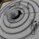 Modern Ceiling Chandelier Light, with Remote Control Dimmable 3 Color Mode & Brightness Ceiling Lamp, Anti-Flicker Dining Light Fixture for Kitchen, Dining Room (Black)