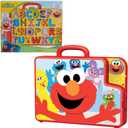 SESAME STREET Elmos Learning Letters Bus Activity Board, Preschool Learning and Education, Kids Toys for Ages 2 Up by Just Play