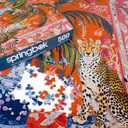 Springbok Cheetah and Ginger Jar 500 Piece Jigsaw Puzzle for Adults - Unique Cut Pieces - Made in USA