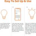 Amazon Basics Smart A19 LED Light Bulb, Color Changing, 9W (60W Equivalent), 800LM, Works with Alexa Only, 2.4 GHz Wi-Fi, No Hub Required, 1 Pack