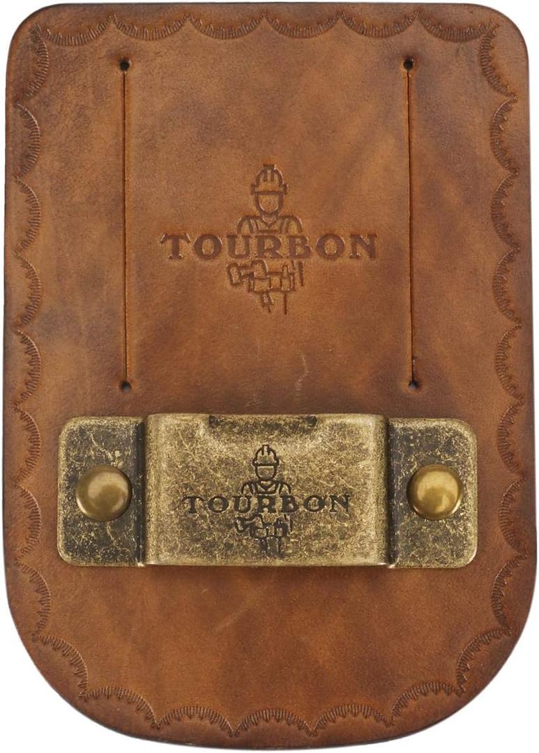 Tourbon Leather Tape Measure Holster (Vintage Brown)
