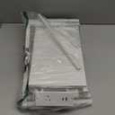 sthmec Narrow Side Table with Charging Station, Small End Table for Small Spaces, Skinny Nightstands with Storage Basket, 3 Tier Sofa Couch Bedside Tables for Living Room,Bedroom, White