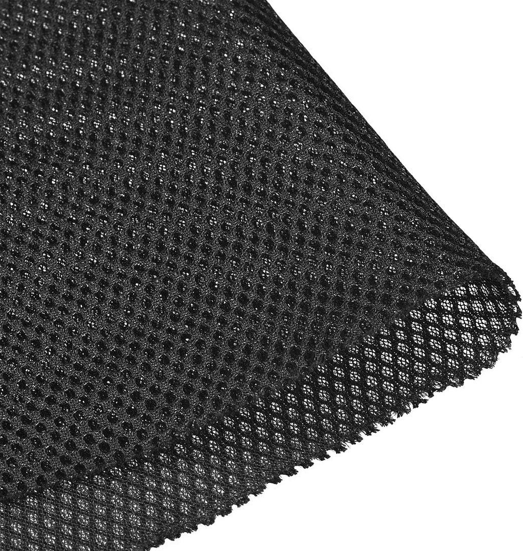 Uxcell Black Speaker Mesh Grill Stereo Fabric Dustproof 0.5x1.45M 20 x 57 inch