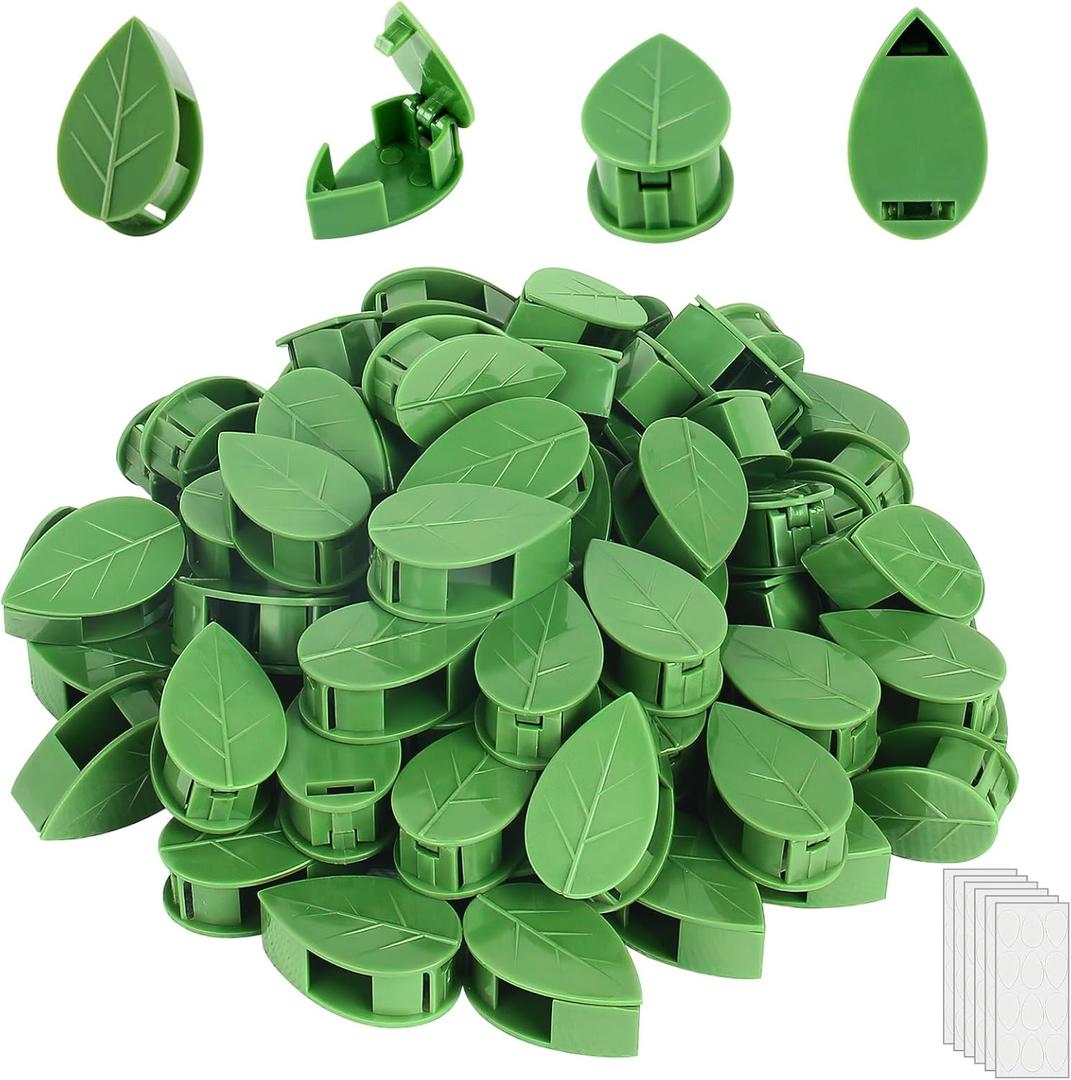 60 Pcs Plant Climbing Wall Fixture Clips,Plant Clips for Climbing Plants,Plant Clips for Vines,Plant Wall Clips for Indoor Outdoor Decoration