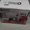 Kitchen In The Box Stand Mixer,3.2Qt Mini Electric Food Mixer,6 Speeds Portable Lightweight Kitchen Mixer for Daily Use with Egg Whisk, Dough Hook, Flat Beater (White)