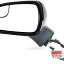 Driver Side Mirror Assembly Compatible with Ford Fusion Sedan 2013-2014 S S Hybrid, with Power Heated, Turn Signal, Puddle Light, Blind Spot Mirror Replace DS7Z17683BA (7pin Left Unpainted)