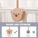 Baby Crib Mobile Arm,HBM 28-33inch Wooden Mobile Arm for Crib Mobile Hanger for Crib Baby Girl Nursery Decor