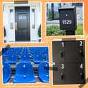 3 x 5 Sets Mailbox Numbers for Outside, Reflective Mailbox Number Stickers 3 Inch Self Adhesive Vinyl Waterproof Address Numbers 0-9 House Number for Outside Mailboxs Door Signs Cars Trucks Home Business